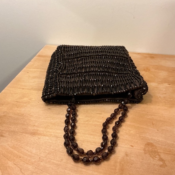 Brown Beaded Mini Bag by Vanessa Paris New York London - Picture 2 of 4